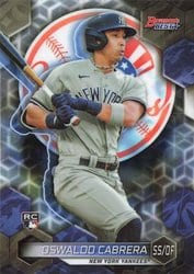 2023 Bowman's Best Base Set Oswaldo Cabrera #53 card