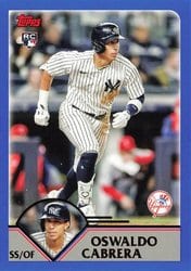 2023 Topps Archives Base Set Oswaldo Cabrera #201 card