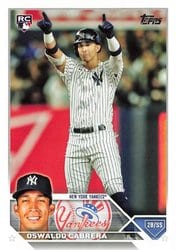 2023 Topps Base Set Oswaldo Cabrera #487 card