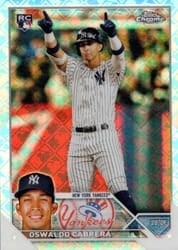 2023 Topps Chrome Logofractor Edition Base Set Oswaldo Cabrera #69 card