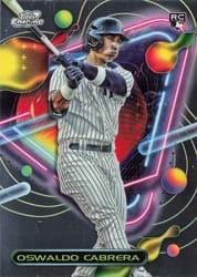 2023 Topps Cosmic Chrome Base Set Oswaldo Cabrera #134 card