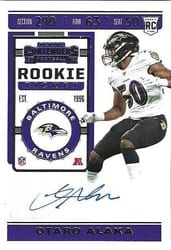 2019 Panini Contenders Base Set Otaro Alaka #282 card