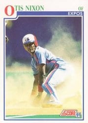 1991 Score Base Set Otis Nixon #431 card