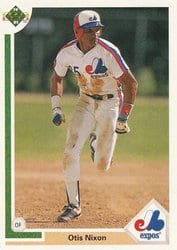 1991 Upper Deck Base Set Otis Nixon #520 card