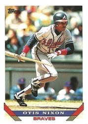 1993 Topps Base Set Otis Nixon #333 card