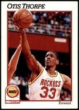 1991-92 Hoops Base Set Otis Thorpe #81 card
