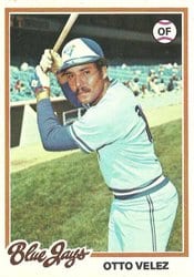 1978 Topps Base Set Otto Velez #59 card