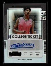 2022 Panini Chronicles Draft Picks Contenders College Ticket Autograph Ousmane Dieng #CT-ODI card