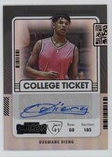 2022 Panini Chronicles Draft Picks Contenders College Ticket Autograph Ousmane Dieng Black #CT-ODI card