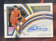 2022 Panini Immaculate Collection Collegiate Rookie Autographs Ousmane Dieng #62 card