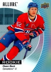 2023-24 Upper Deck Allure Base Set Owen Beck #148 card