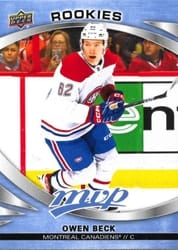 2023-24 Upper Deck MVP Base Set Owen Beck #234 card