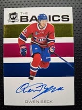 2023-24 Upper Deck The Cup The Basics Autograph Owen Beck #B-BK card