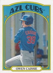 2021 Topps Heritage Minor League Base Set Owen Caissie #37 card