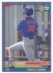 2021 Topps Pro Debut Base Set Owen Caissie #PD-181 card