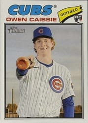 2026 Topps Heritage Base Set Owen Caissie #88 card