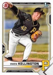 2021 Bowman Draft Base Set Owen Kellington #BD-120 card