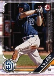 2019 Bowman Draft Base Set Owen Miller #BD-186 card