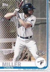 2019 Topps Pro Debut Base Set Owen Miller #106 card