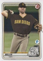 2020 Bowman 1st Edition Base Set Owen Miller #BFE-102 card