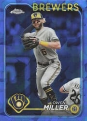 2024 Topps Chrome Sapphire Edition Base Set Owen Miller #537 card