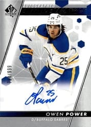 2022-23 SP Authentic Base Set Owen Power #102 card