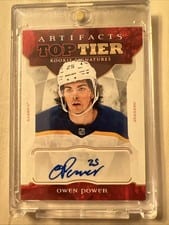 2022-23 Upper Deck Artifacts Top Tier Rookie Signatures Owen Power #TTR-OP card