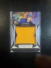 2022-23 Upper Deck Black Diamond Exquisite Collection Extra Exquisite Rookies Owen Power #ECER-OP card
