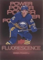 2022-23 Upper Deck Flourescence Gold Parallel Owen Power #F-34 card