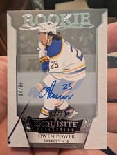 2022-23 Upper Deck Ice Exquisite Collection Rookie Signatures Owen Power #ERS-OP card