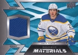 2022-23 Upper Deck Rookie Materials Owen Power #RM-OP card