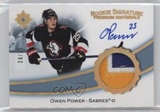 2022-23 Upper Deck Ultimate Collection Rookie Signature Premium Materials Owen Power #RSP-OP card