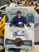2022-23 Upper Deck Ultimate Collection Ultimate Signatures Rookies Owen Power #USR-OP card