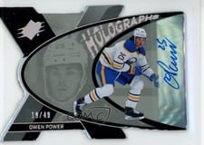 Owen Power 2023-24 SPx Autograph Holograph card