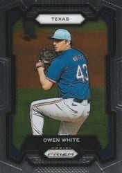 2024 Panini Prizm Base Set Owen White #200 card