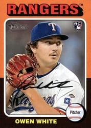 2024 Topps Heritage Base Set Owen White #168c card