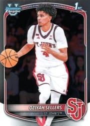 2025-26 Bowman Chrome Prospects Oziyah Sellers #BCP-87 card