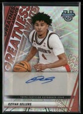 2025-26 Bowman University Best Greatness Awaits Autographs Oziyah Sellers #GA-OS card