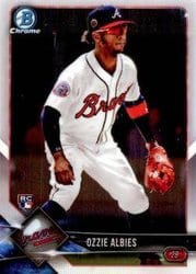 2018 Bowman Chrome Base Set Ozzie Albies #92 card