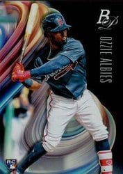 2018 Bowman Platinum Base Set Ozzie Albies #41 card