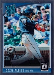2018 Donruss Optic Base Set Ozzie Albies #36b card
