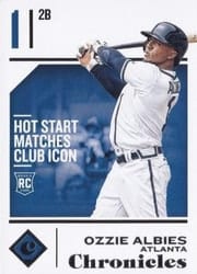 2018 Panini Chronicles Base Set Ozzie Albies #41 card