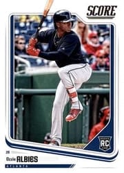 2018 Panini Chronicles Score Ozzie Albies #8 card