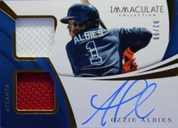 2018 Panini Immaculate Collection Base Set Ozzie Albies #4 card