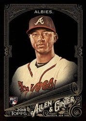2018 Topps Allen & Ginter X Base Set Ozzie Albies #116 card