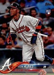 2018 Topps Base Set Ozzie Albies #276 card