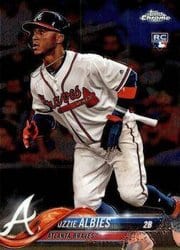 2018 Topps Chrome Base Set Ozzie Albies #72 card