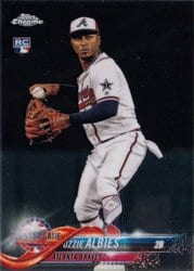 2018 Topps Chrome Update Base Set Ozzie Albies #HMT76 card