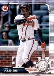 2019 Bowman Base Set Ozzie Albies #96 card