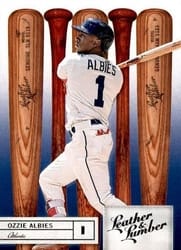 2019 Panini Leather & Lumber Base Set Ozzie Albies #83 card